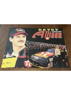 Davey Allison Texaco Auto Racing 1993 Calendar NASCAR Year He Died Career High